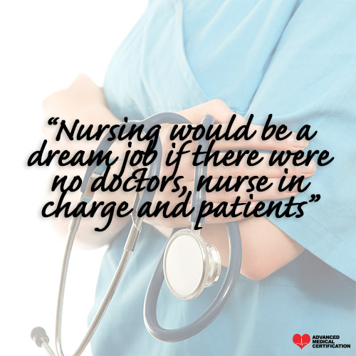 funny nurse quote dream