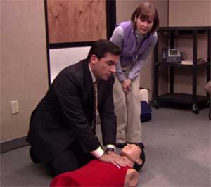 michael scott and cpr annie